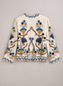 Ivory Bloom Chainstitch Jacket