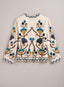 Ivory Bloom Chainstitch Jacket