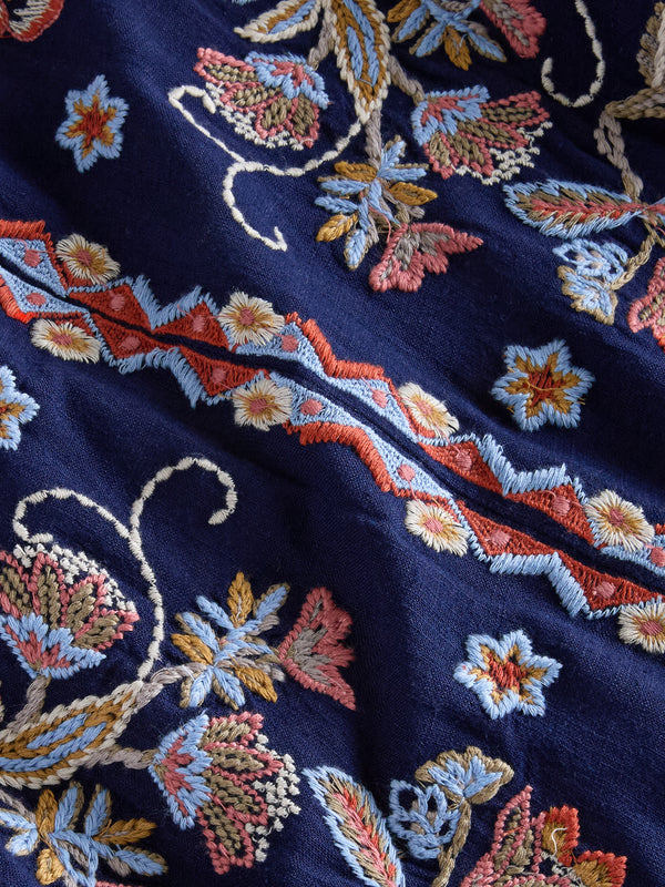 Provenance Unknown Embroidered Topper