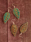 Leaf an Impression Beaded Earrings