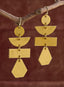 Tier Drop Earrings — Mustard