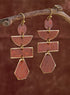 Tier Drop Earrings — Rust