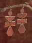 Tier Drop Earrings — Rust
