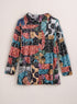 Cathedral Crinkle Cowl Top