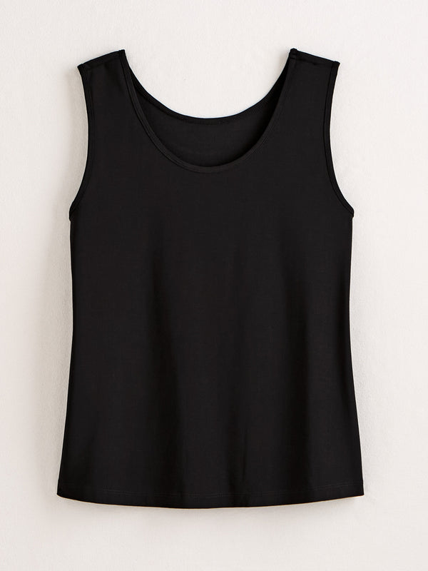 Sure Thing Dressy Tank — Black
