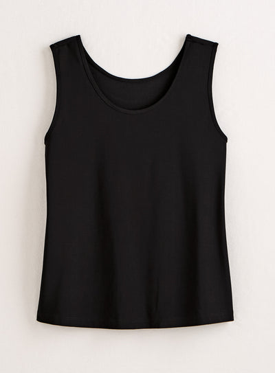 Sure Thing Dressy Tank — Black