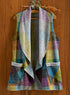 Northern Lights Plaid Fleece Vest — Multi