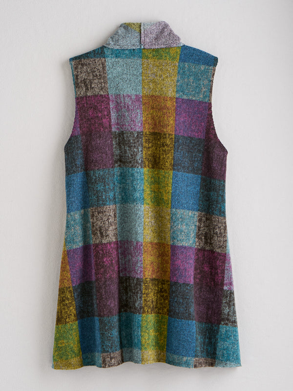 Northern Lights Plaid Fleece Vest