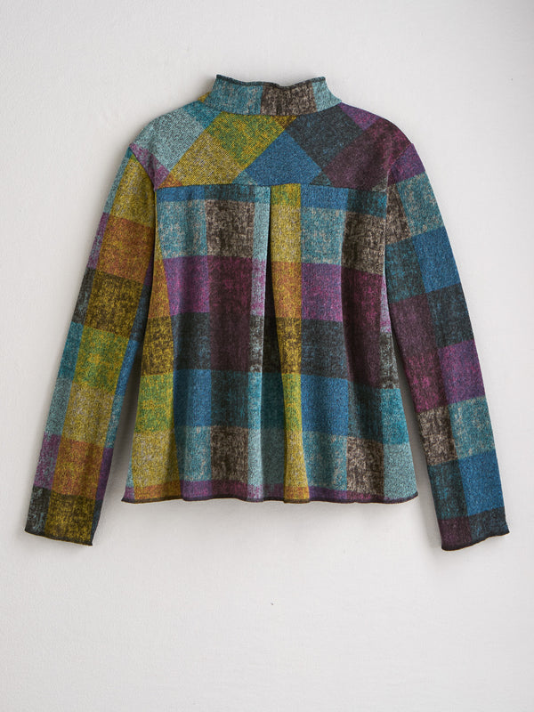 Northern Lights Plaid Fleece Jacket