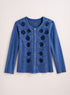 Soutache Rose Top — Blue