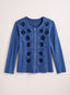 Soutache Rose Top — Blue