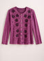 Soutache Rose Top — Plum