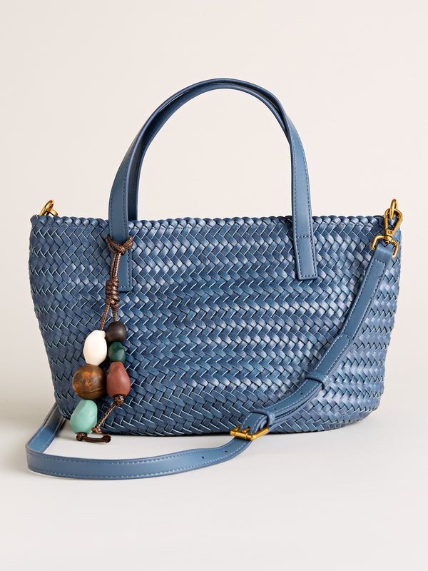 Good Luck Charm Crossbody Tote — Blue