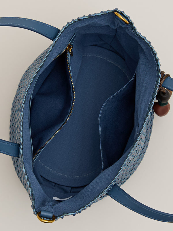 Good Luck Charm Crossbody Tote — Blue