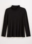 Nice Touch Turtleneck Top — Black