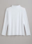 Nice Touch Turtleneck Top — White