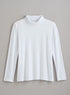 Nice Touch Turtleneck Top — White