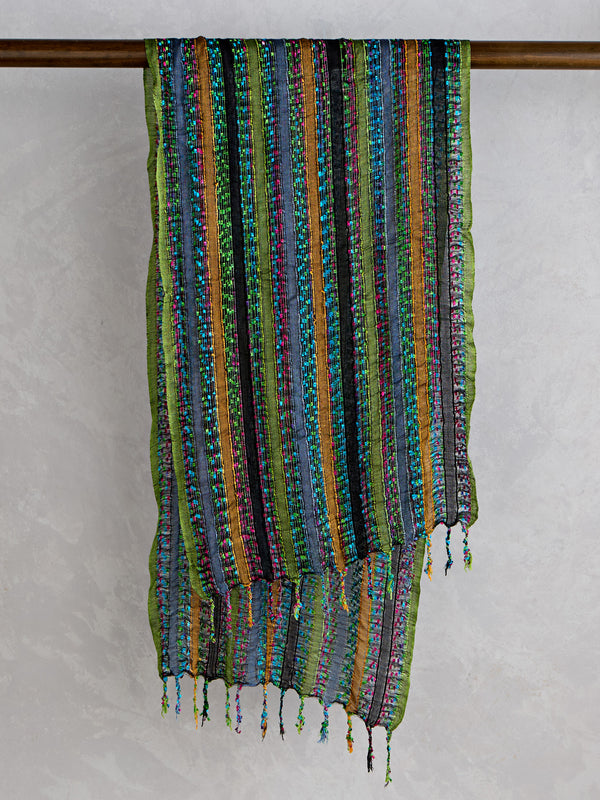 Scrunchable Stripes Scarf — Multi