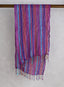 Scrunchable Stripes Scarf — Purple
