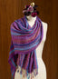 Scrunchable Stripes Scarf — Purple