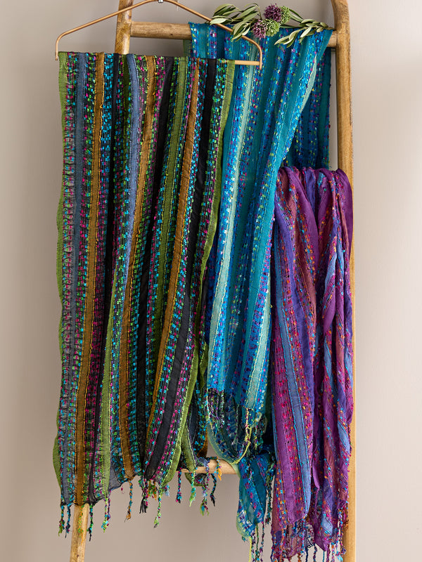 Scrunchable Stripes Scarf