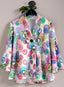 Spellbound Swirls Textured Flyaway Jacket