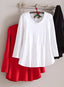 Classic Cotton Center-Seam Top - 3/4 Sleeve