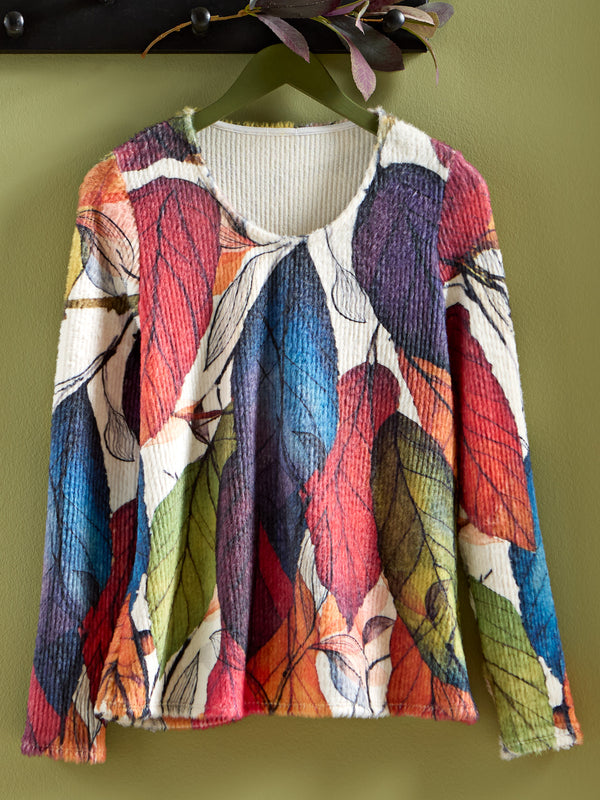 Color Canopy Cozy Rib-Knit Top