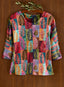 Foliage Mosaic Top — Multi
