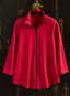 Ponte Everyday Zip Jacket — Red