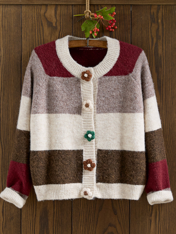 Daisy Chain Stripe Cardigan