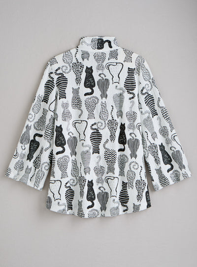 Cattitude Textured Flyaway Jacket