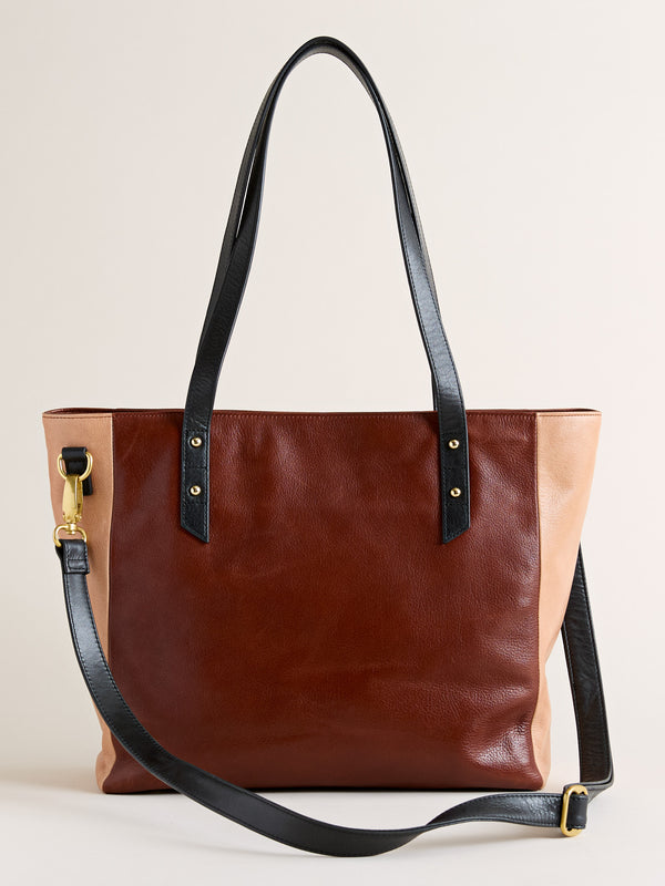 The Triple Take Crossbody Tote — Cinnamon
