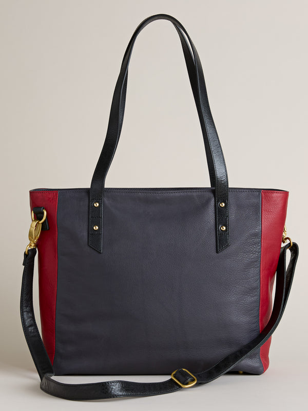 The Triple Take Crossbody Tote — Red