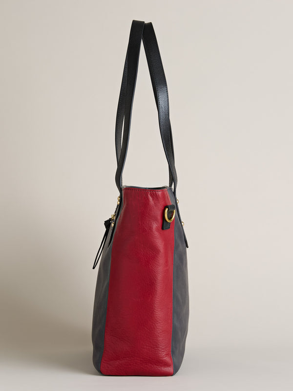 The Triple Take Crossbody Tote — Red