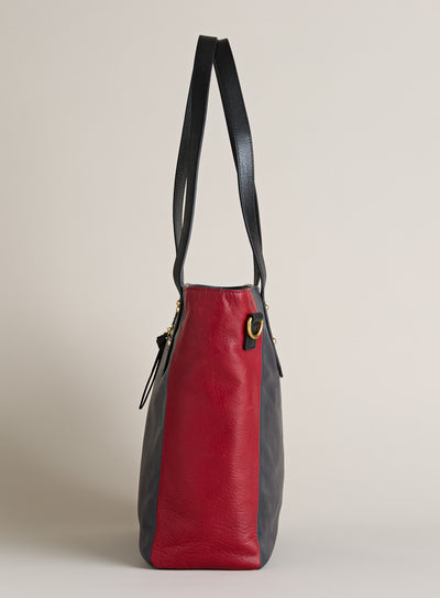 The Triple Take Crossbody Tote — Red