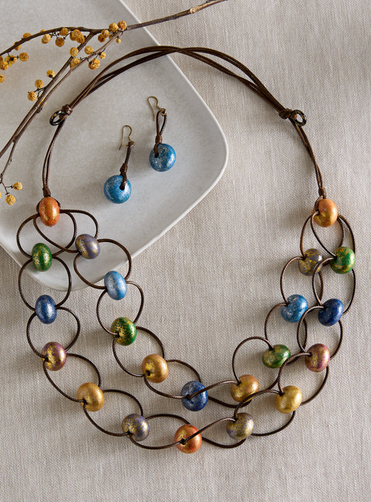 Gilded Gmelina Jewelry Set