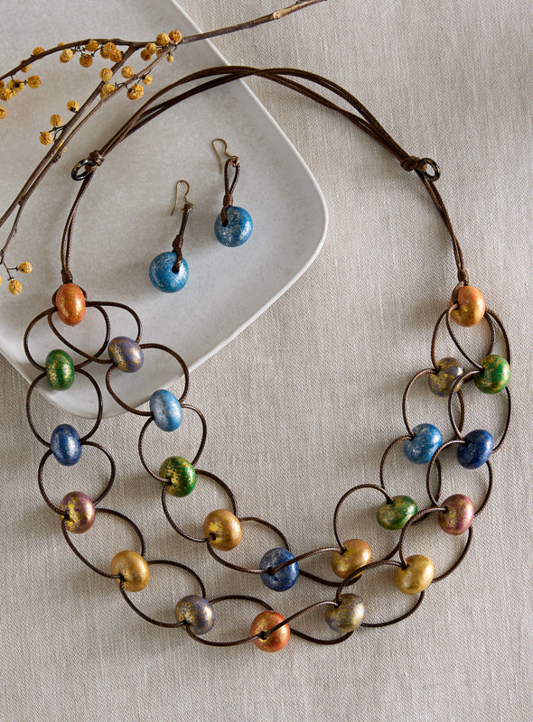 Gilded Gmelina Jewelry Set
