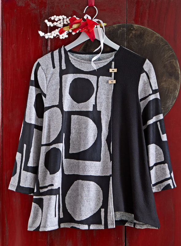 Black and Gray Matter Asymmetric Top