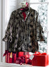 Daisy Chainstitch Embroidered Jacket — Black
