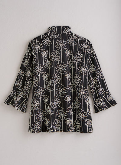 Daisy Chainstitch Embroidered Jacket