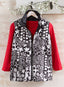 Doodle Bug Reversible Quilted Vest — Black / White