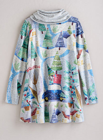 Holiday Drive Cowl Top