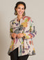 Confetti Weave Angled Hem Jacket