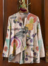 Confetti Weave Angled Hem Jacket — Multi