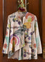 Confetti Weave Angled Hem Jacket — Multi