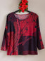 Crimson Illusion Top — Red