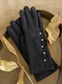String of Pearls Touchscreen Gloves — Black