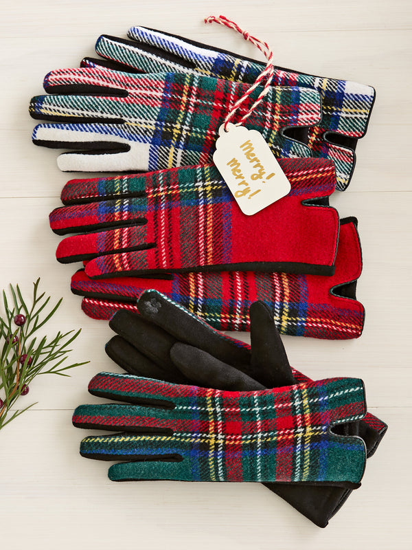 Soft Touch Tartan Plaid Gloves