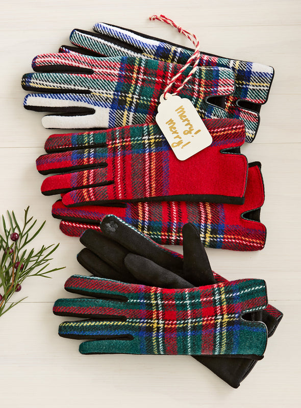 Soft Touch Tartan Plaid Gloves